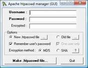 Apache htpasswd manager (GUI) 2.0