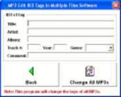 MP3 Edit ID3 Tags In Multiple Files Software 7.0